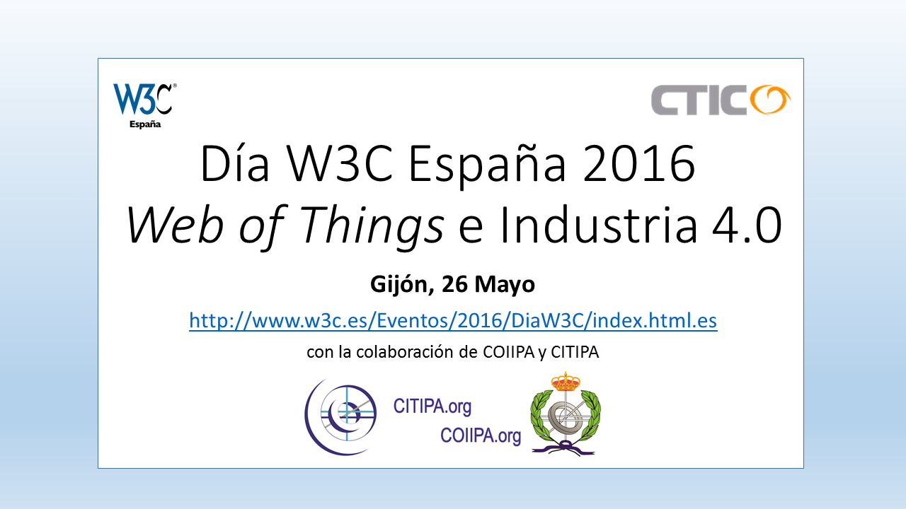 Cartel Día W3C en España 2016