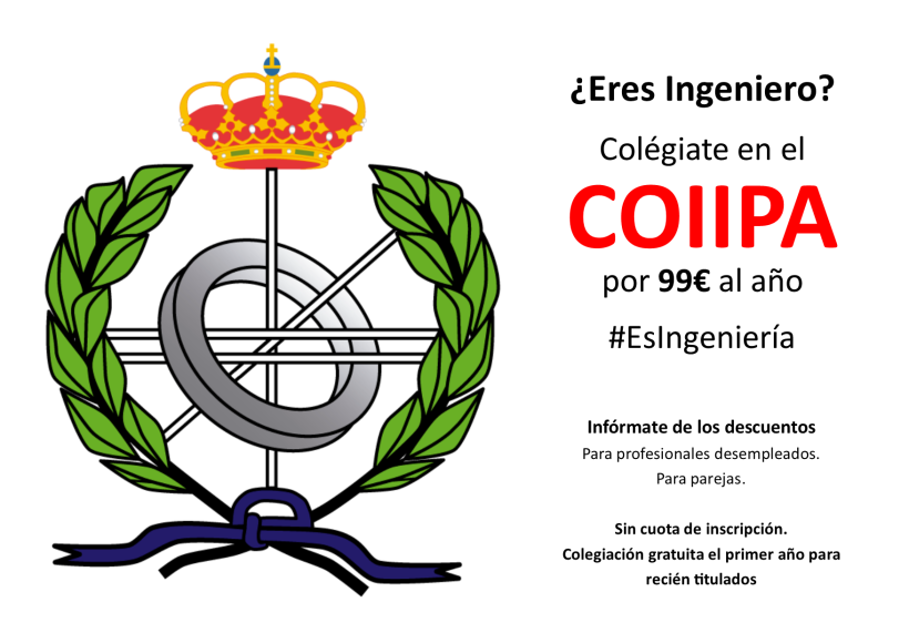 Cartel - Colegiación en COIIPA.