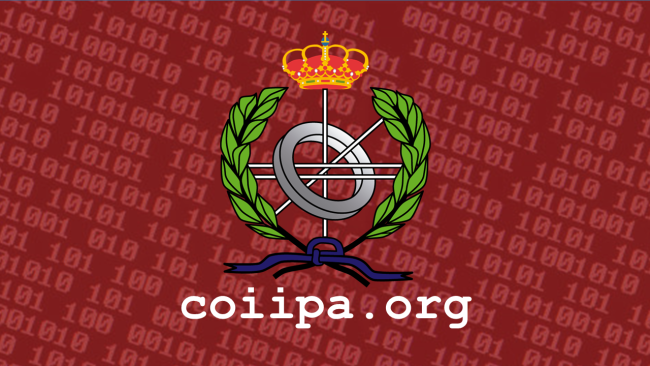 Escudo COIIPA fondo rojo