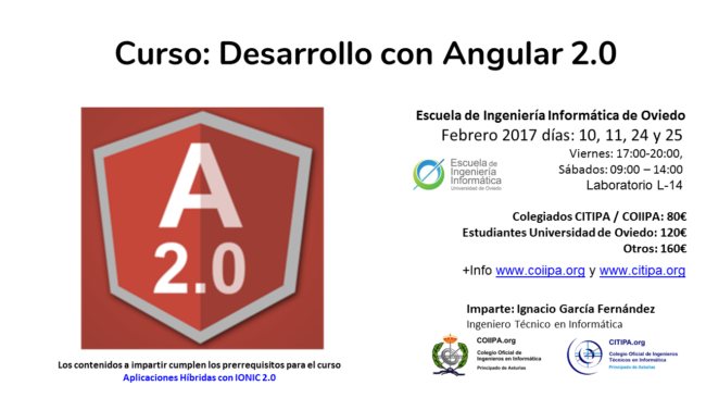 Cartel Curso Angular 2.0