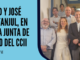 Irene Cid y José García Fanjul, en la Junta de Gobierno del CCII